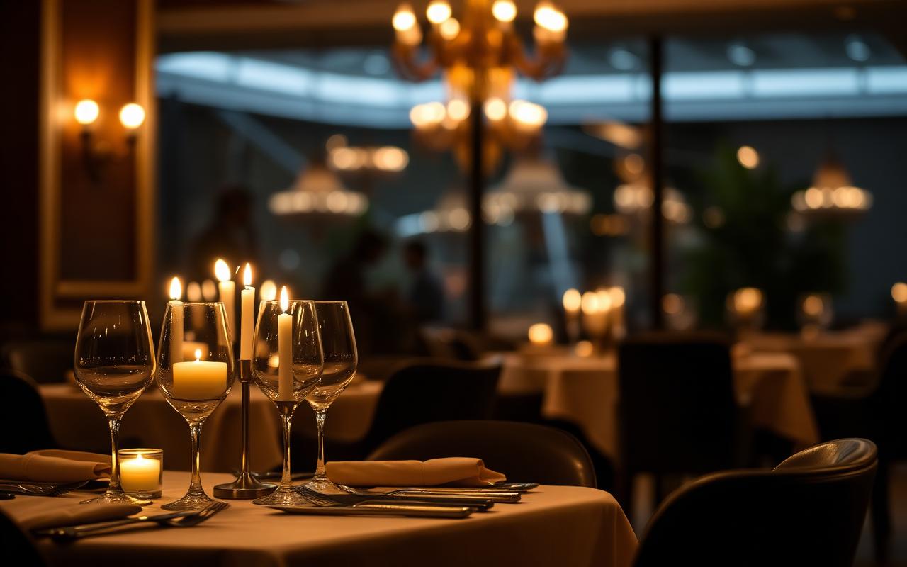 Fine dining ambience